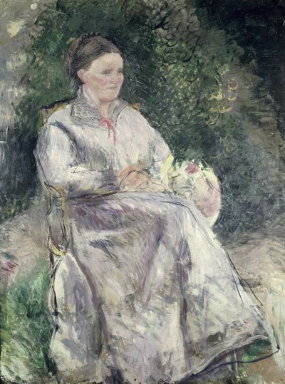 Porträt von Julie Velay, Ehefrau des Künstlers, ca. 1874 von Camille Jacob Pissarro